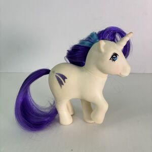 My Little Pony MLP G1 Glory 1983 Hong Kong Hasbro Vintage Glitter Symbols Castle